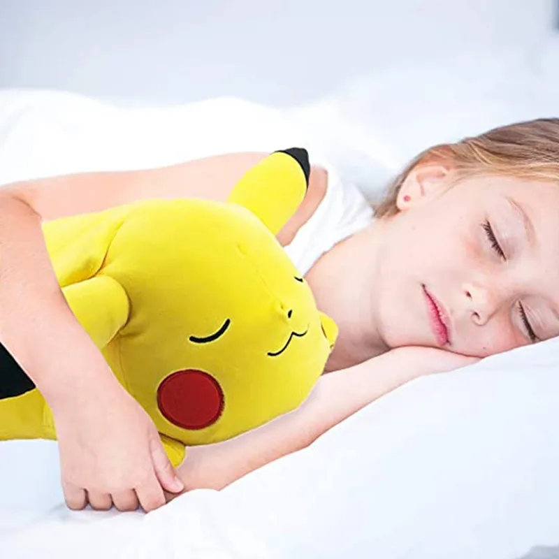 Peluche de Pokemon Pikachu de 18 pulgadas, juguete de felpa Adorable para dormir, Material de felpa ultrasuave, perfecto para jugar, abrazar-3