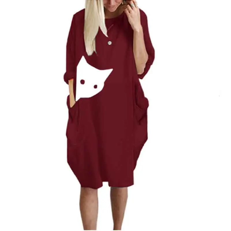 Женская футболка с карманом и принтом животных каваи японский корейский стиль 2019