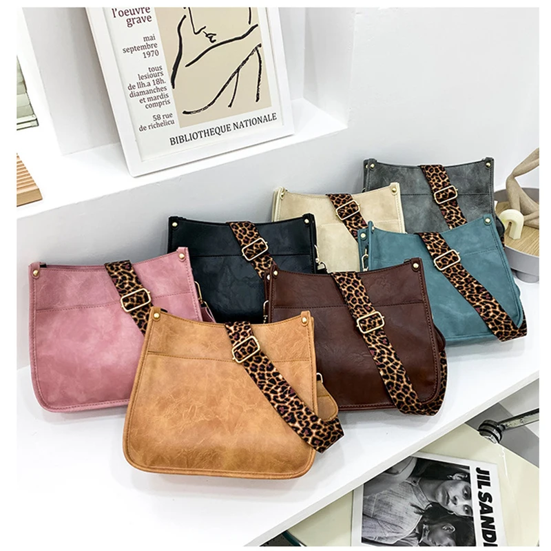 Новые леопардовые Наплечные ремни качественная индивидуальная женская