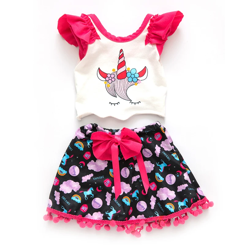 Подходит для 18 дюймов 43 см американская кукла Одежда новорожденных девочек