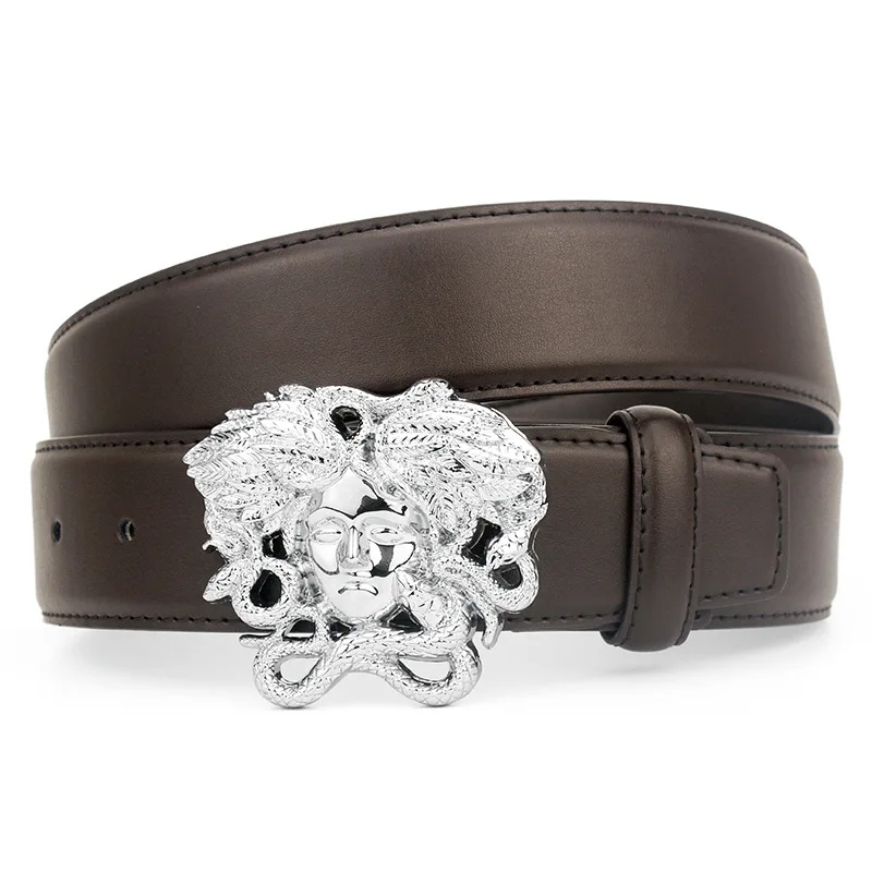 

Brand Genuine Leather Belt Men Luxury Alloy Metal Pin Buckle Designer Belts Waist Strap Male for Jeans cowskin fashion