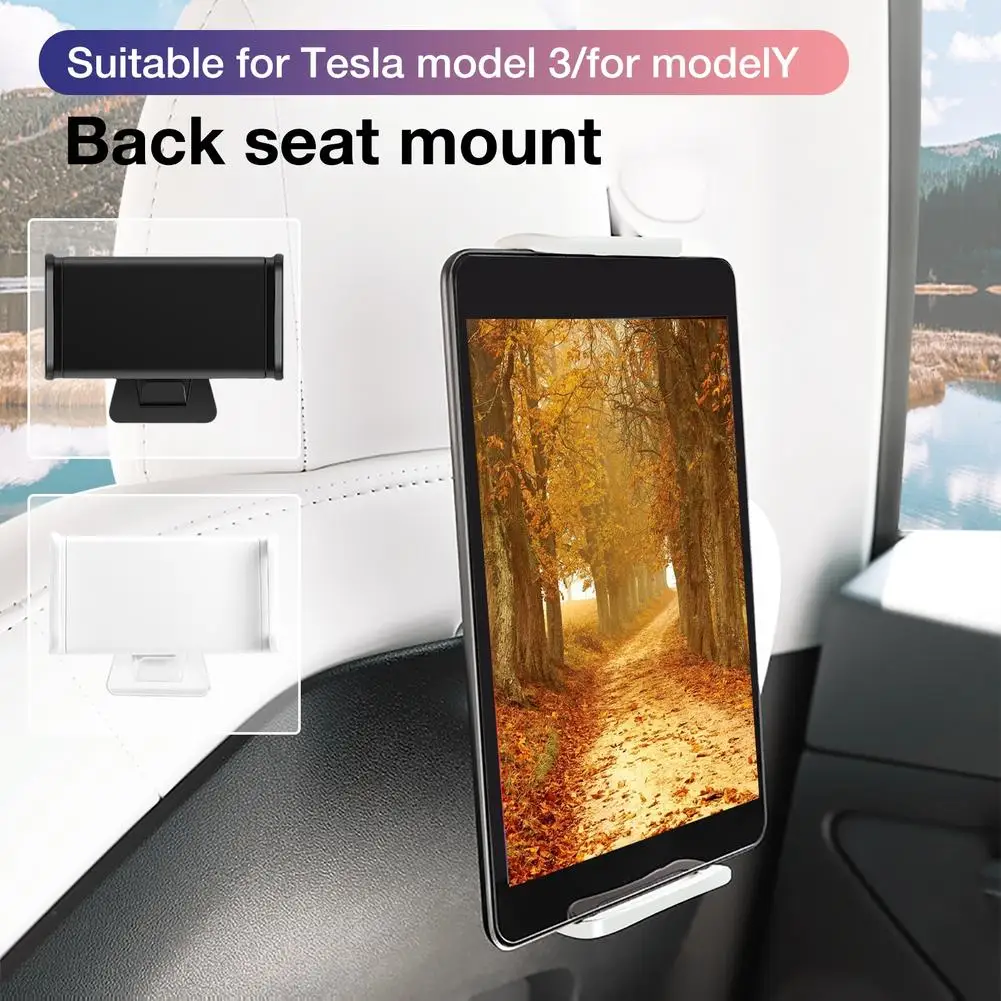 for tesla model 3y car back seat ipad mobile phone holder mount accessories parts free global shipping