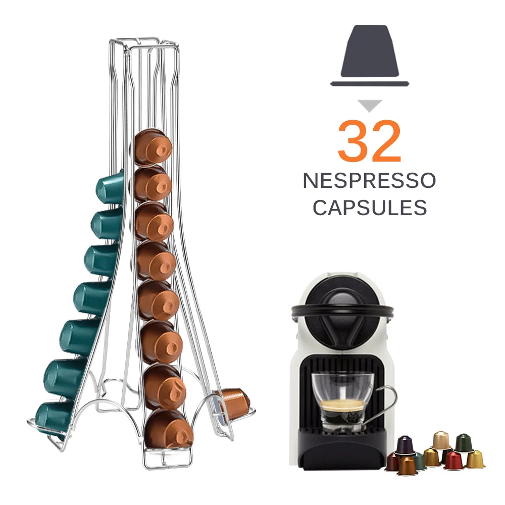 Вращающаяся подставка для капсул практичный держатель с кофе Nespresso/Dolce Gusto/K