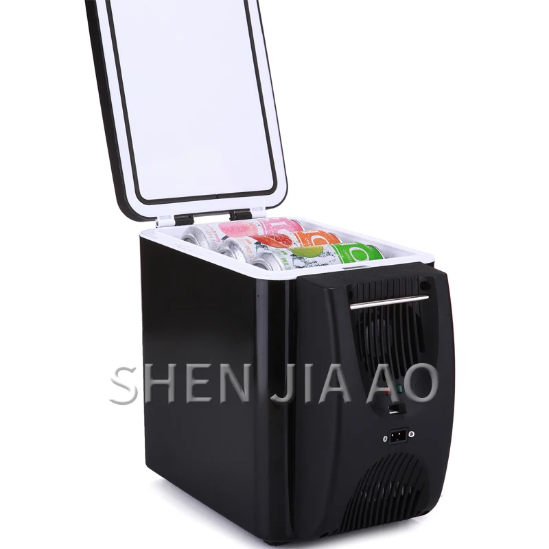 6L mini portable refrigerator car heating and cooling box hot cold small household dual-use refrigerato | Бытовая техника