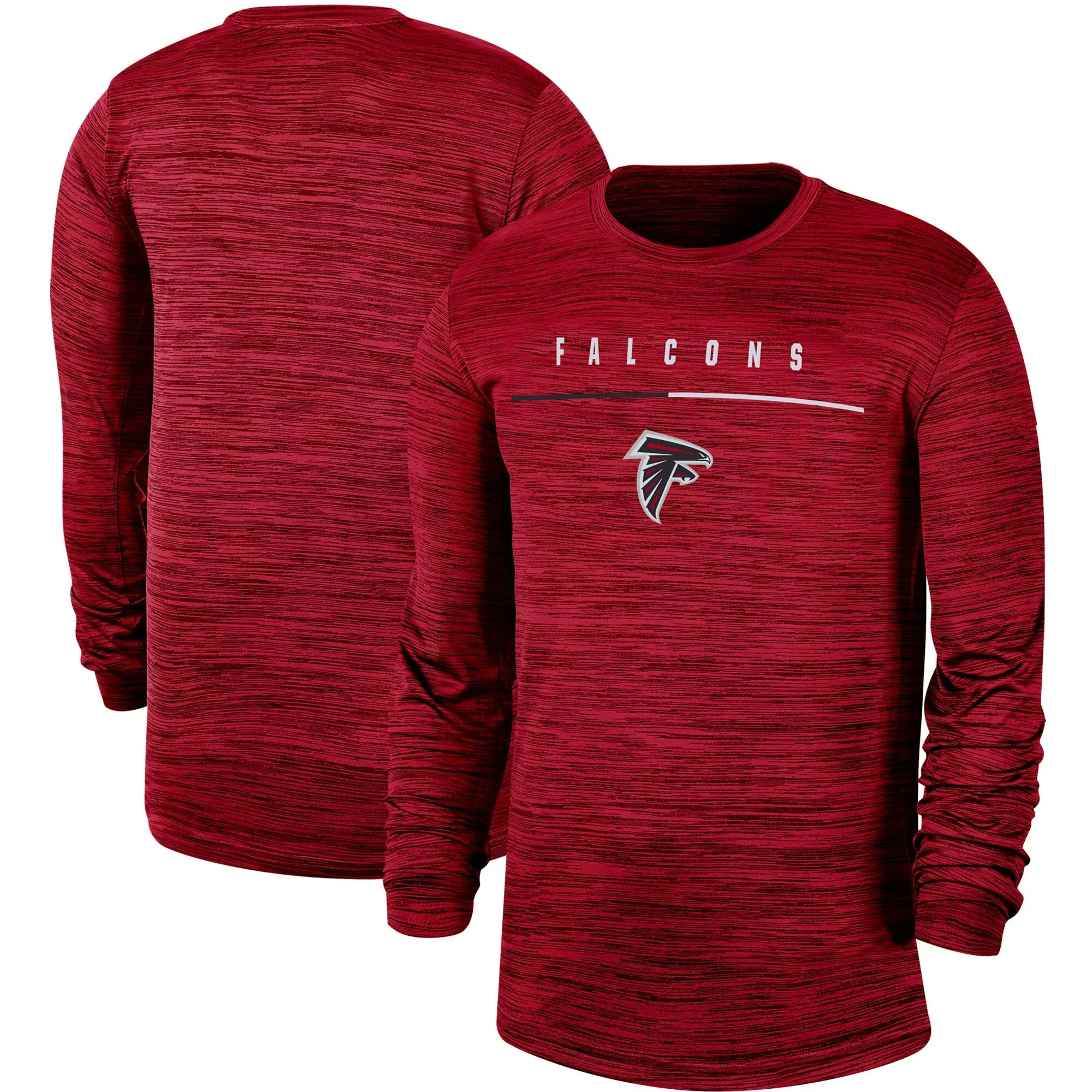 

Men Atlanta Red Sideline Falcons Legend Velocity Travel Performance Long Sleeve T-Shirt