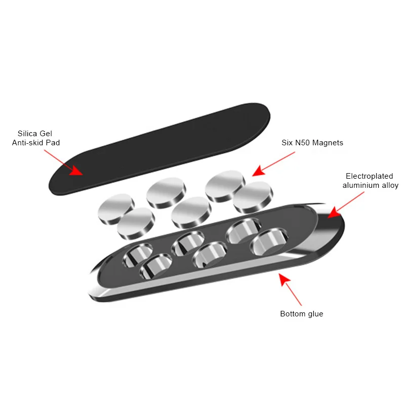 Магнитный автомобильный держатель для телефона универсальный мобильного SGA998 |