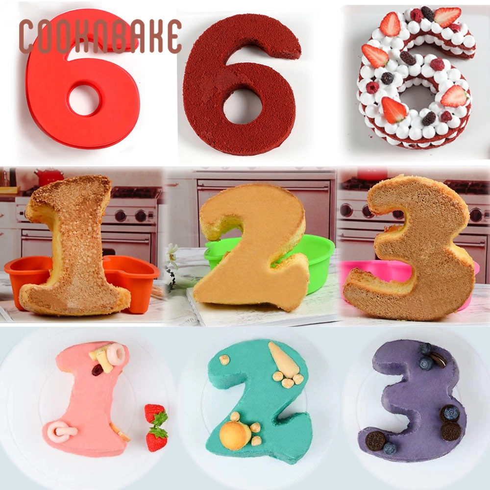 Оптовая продажа силиконовые формы для тортов выпечки номер украшения 20 шт. форма