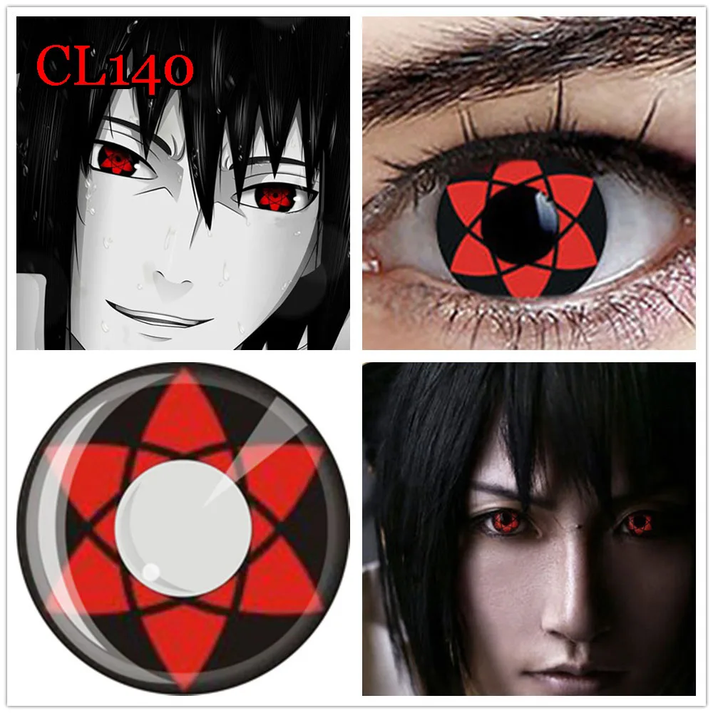 

Naruto Contact Lenses Color Hallowen Eyewear for Eyes Sharingan Cosplay Series lentille de couleur yeux