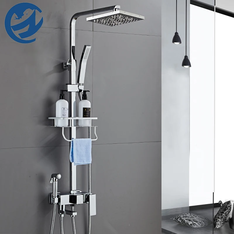 

Brass/304 Stainless Steel Rain Shower Faucets Bathroom Shower Mixer Shower Faucet Bidet Faucet Rainfall Mixer shower Set