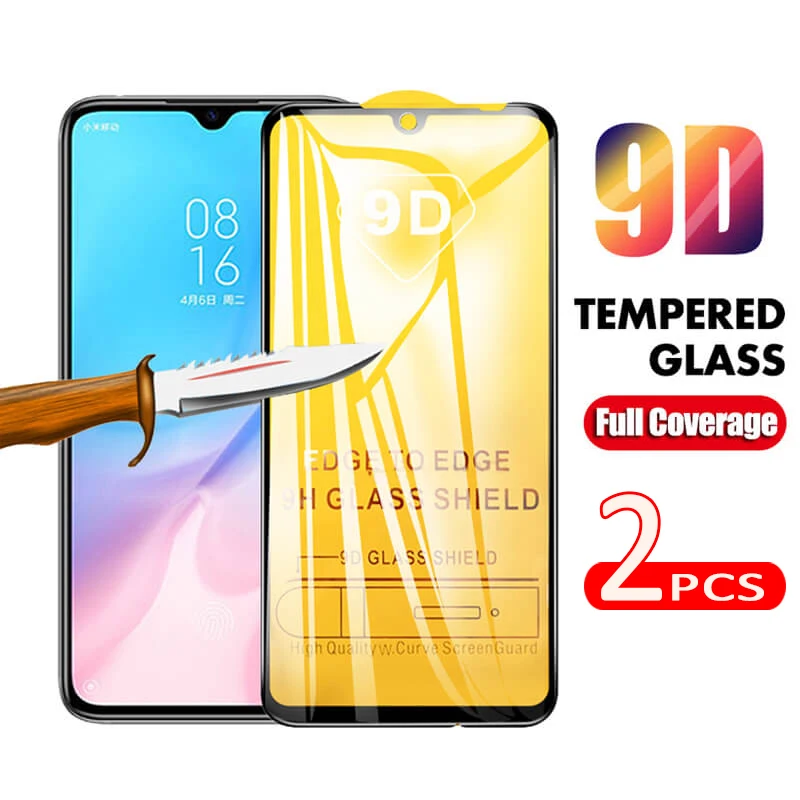 2 шт закаленное стекло для xiaomi a3 lite Защита экрана mi a2 a 3 защитное полное покрытие