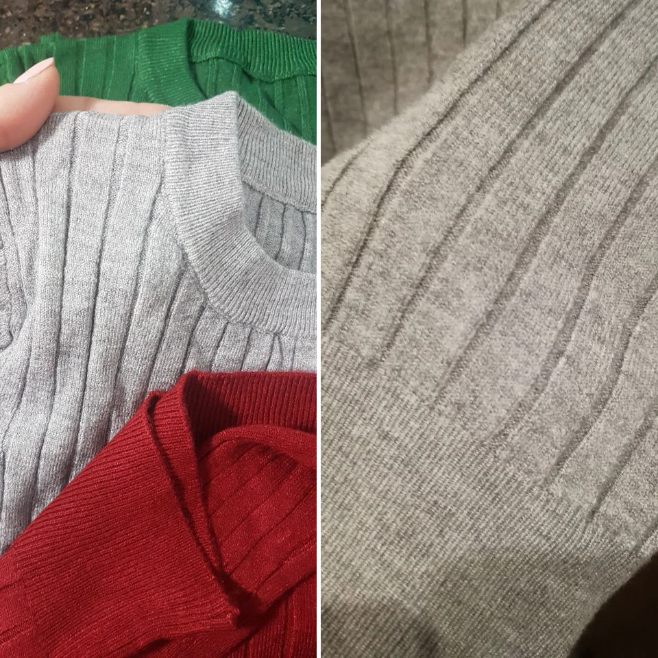 

Strip Sweater Solid O-Neck Simple Fashion Woman Slim Long Sleeve Stretchy Knitted O-neck Pullovers Fall 2020 Clothing