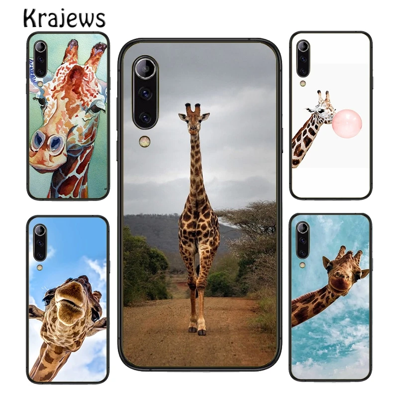 Красивые серые Жирафы с животными и очками чехол для телефона Huawei P10 P20 P30 P40 Mate 20 30