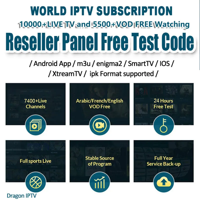 Настроенная панель управления мировое IPTV с кредитами содержит 10000+ Live для IPTV реселлеров iptv M3U Nederland IPTV подписка
