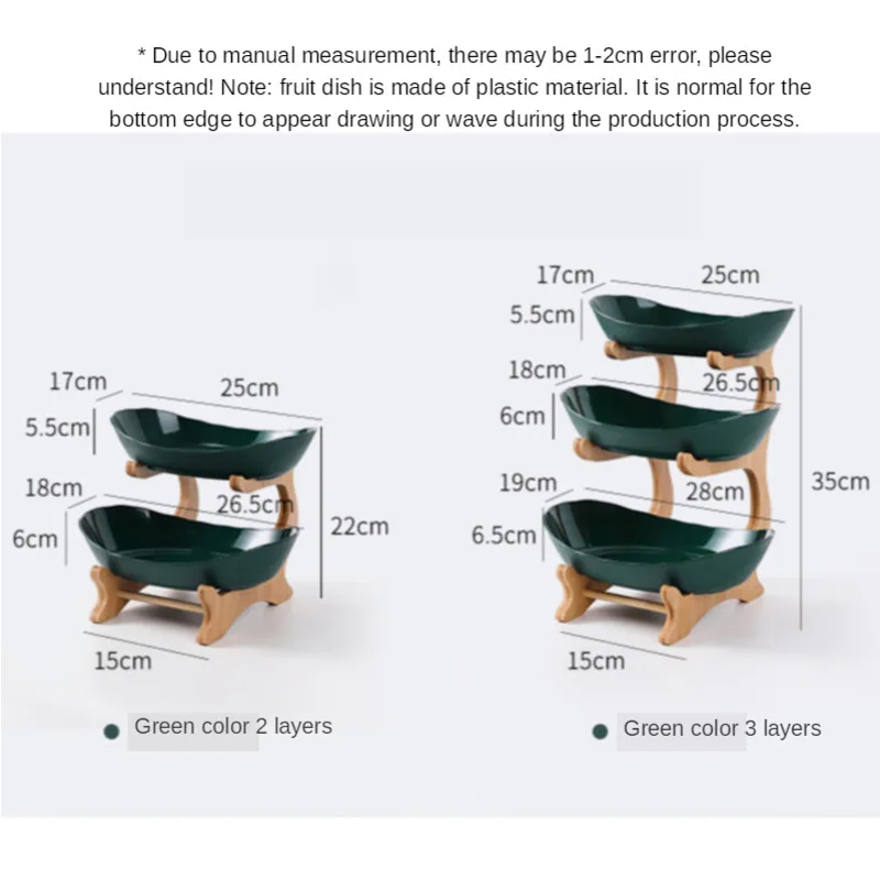 

Plastic Fruit Plate Living Room Home Three-layer Fruit Plate Snack Plate Creative Modern Dried Fruit Fruit Basket Candy Dish