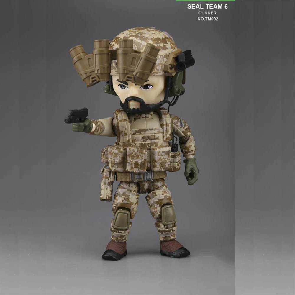 В наличии 13 см TM002 мини 5 &quotВоенная экшн фигурка TRICKYMAN модель ружья Gunner игрушки для