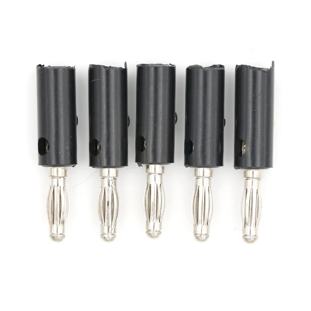 5Pcs/lot 4mm Banana Plugs Copper Black & Red Wire Audio Speaker Screw Gold Plate Connectors Adapter | Обустройство дома