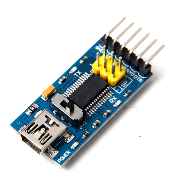 

Basic Breakout Board FTDI FT232RL FT232 USB to TTL Serial Adapter Converter Switch Module for Arduino 3.3V 5V Mini USB