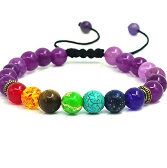 Черные красные 8 мм богемные разноцветные Агатовые Бусины чакра рейки Будда Йога