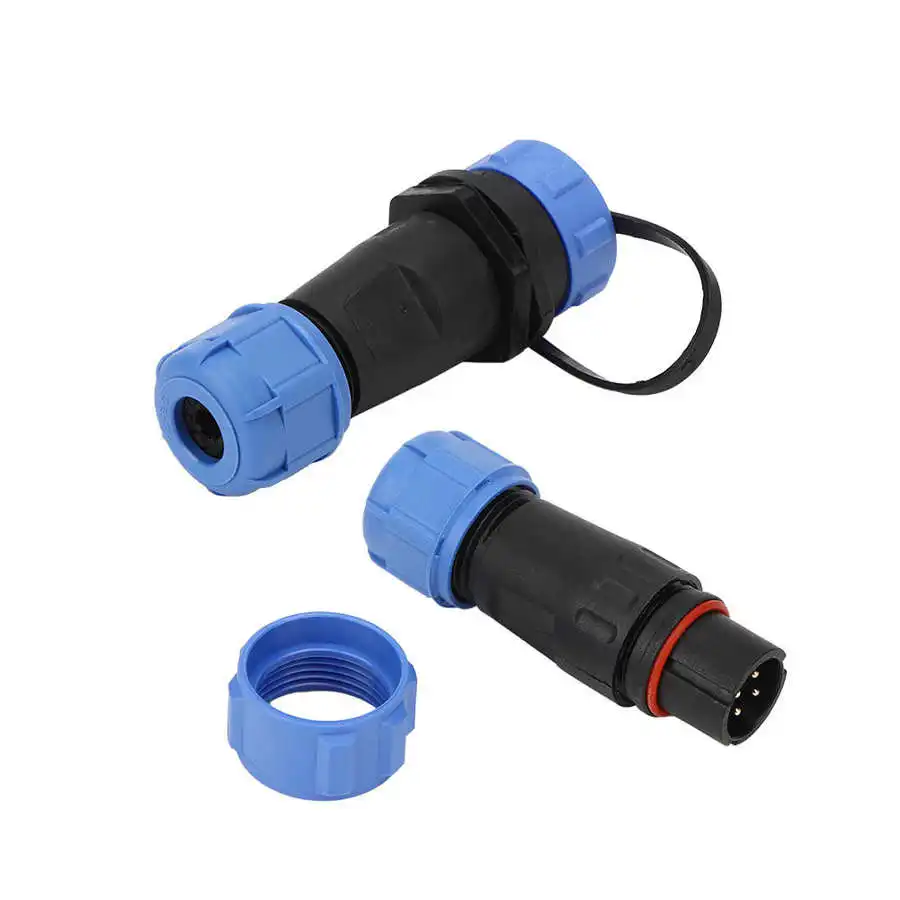 Водонепроницаемый соединитель для проводов SP13 авиационный круглый 4 жильный