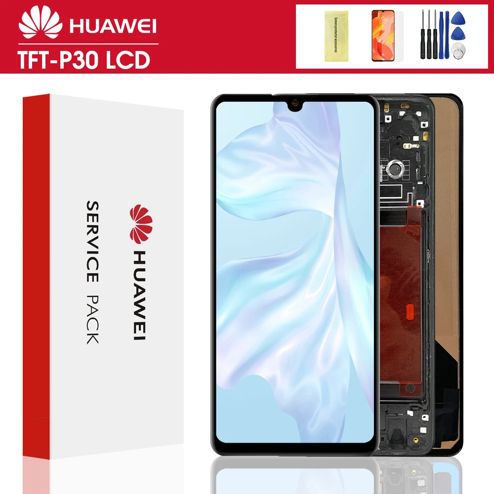 ЖК-дисплей для Huawei P30 дигитайзер сенсорного экрана сменный экран ЖК-ELE-L29 ELE-L09 ELE-AL00