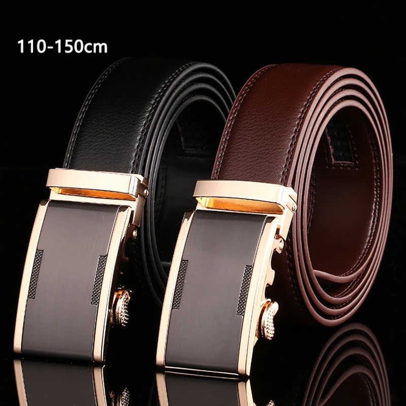 110 140 150 см ремни для мужчин Одежда высшего качества Автоматическая пряжка мужской