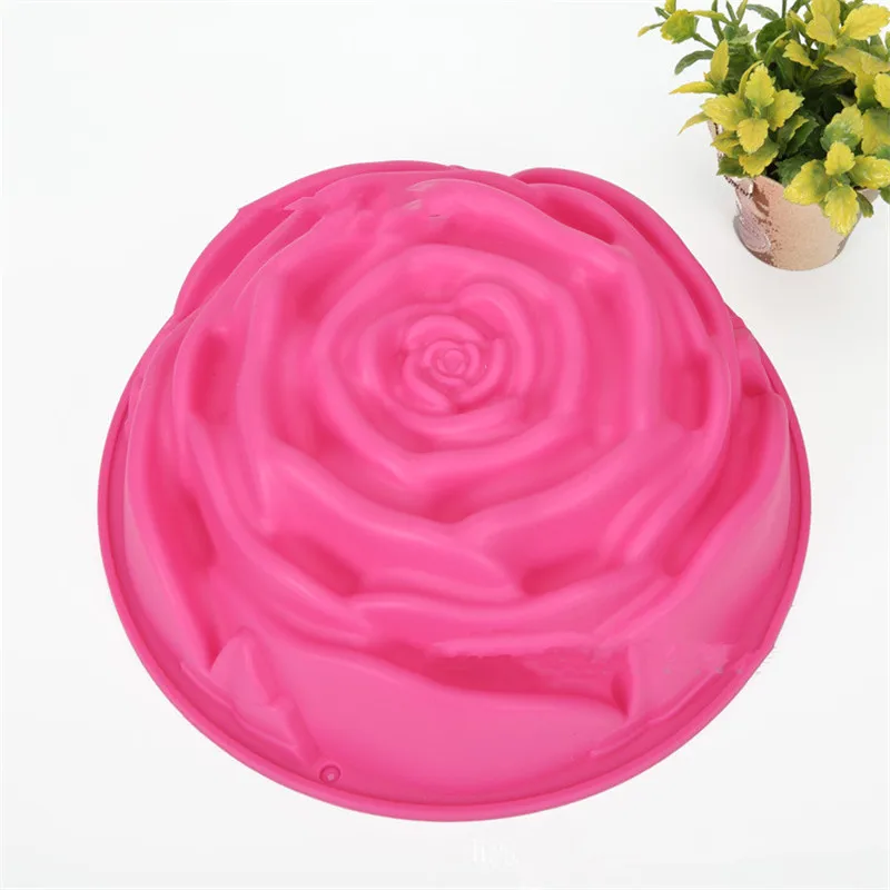 Big Rose Silicone Mousse Pan Cake Mold Baking Forms Bakeware 3D For | Дом и сад