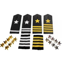 security guard insignia metal star insignia etiquette performance badges security accessories mititary pilot uniform decoration