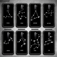 12 constellations zodiac signs phone case for redmi 9a 8a 7 6 6a note 9 8 8t pro max redmi 9 k20 k30 pro