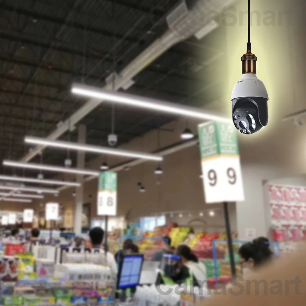 E27 3MP Light Bulb Camera Wifi Outdoor Wireless PTZ Video Surveillance Onvif CCTV IR Night Vision Best Festival Gift for Family |