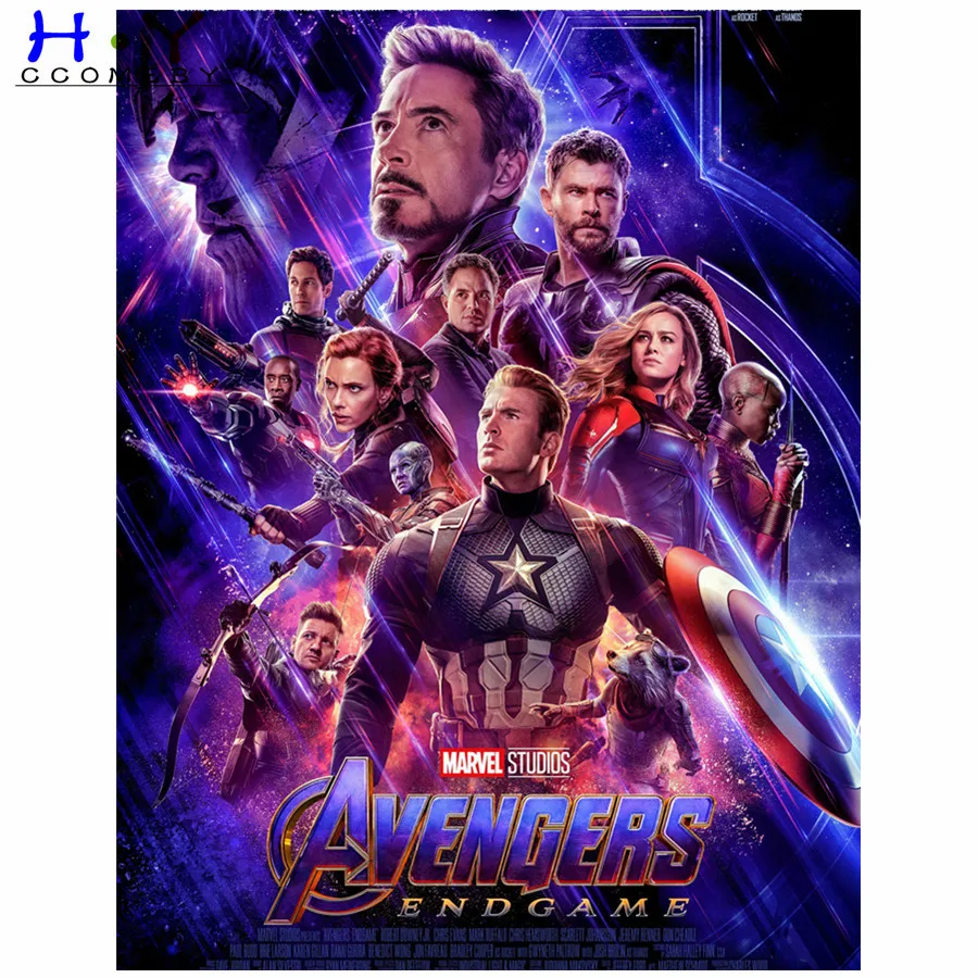 Алмазная 5D картина сделай сам вышивка крестиком Мстители супергерой алмазная