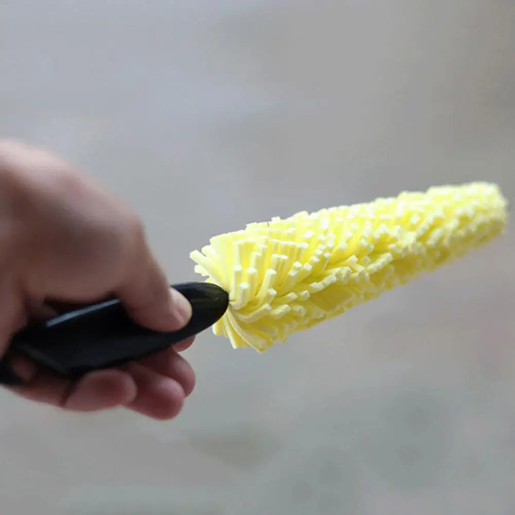 Щетка для мытья автомобильных колес с пластиковой ручкой щетка шин чистки