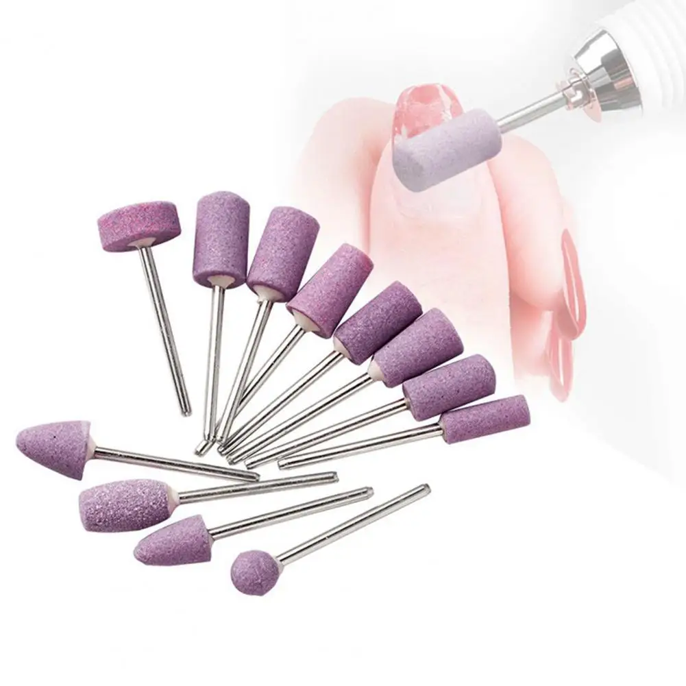 

12 шт./компл. шлифовальный камень алмаз шлифовальные круги для ногтей сверла маникюр Аксессуары для педикюра, Электрический Фрезер для ногте...