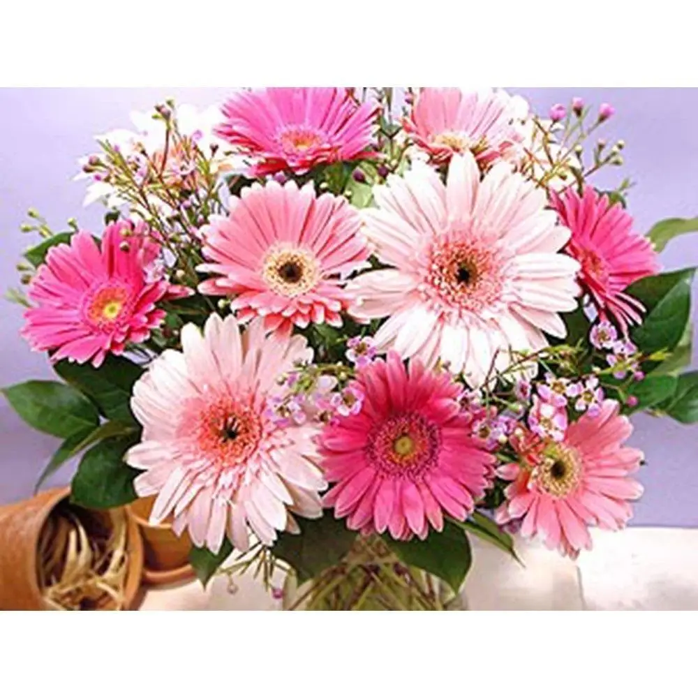 NatureQ Алмазная картина цветок 5D DIY мозаика ромашка полная квадратная дрель с бриллиантами Декор Картина