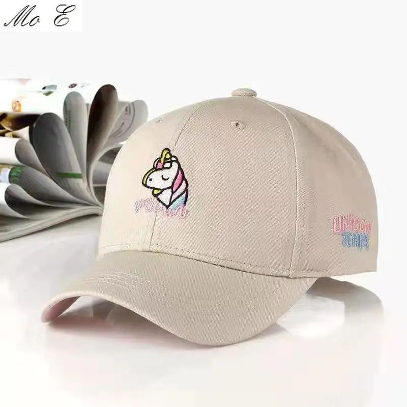 Cute Style Unicorn Embroidery Baseball Cap Personality Lovely Cartoon unisex Hat | Аксессуары для одежды