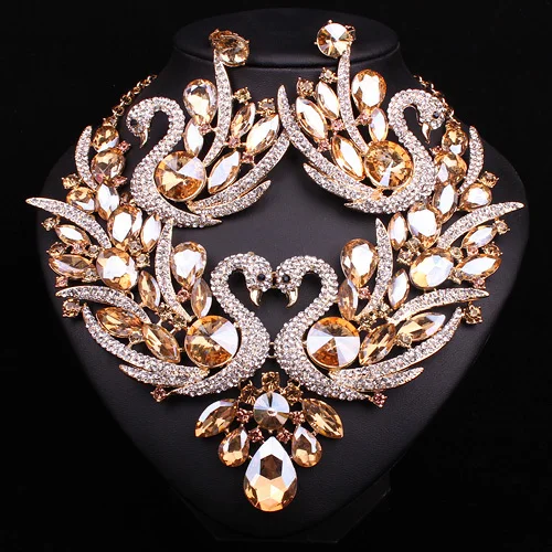 Модные синие туфли с украшением в виде кристаллов Лебедь наборы свадебных