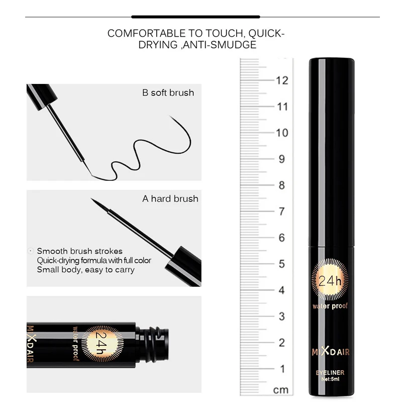 Профессиональная водостойкая жидкая подводка для глаз кошачий стиль