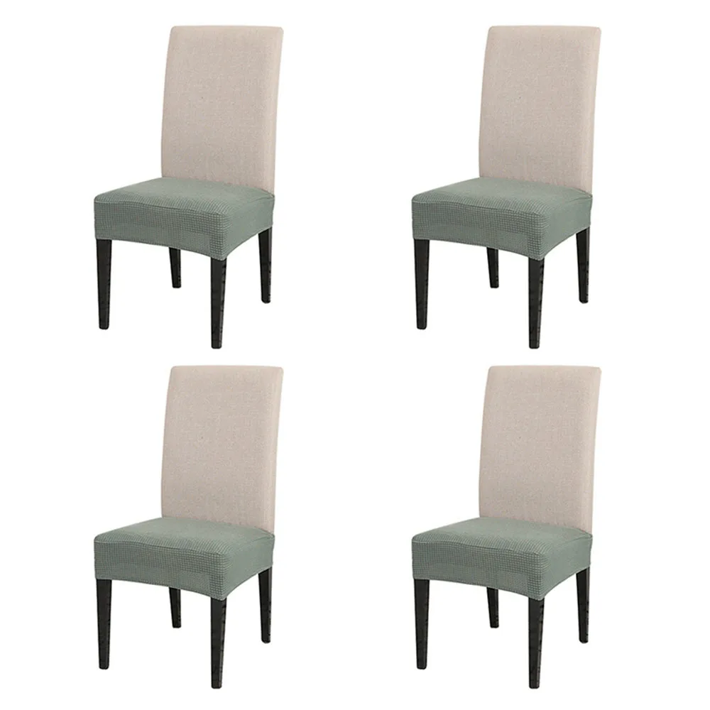 4pcs Cyan 6 шт/4 шт/1 шт растягивающийся стул ширина стула чехлы на автомобильные сиденья Чехол Чехлы для подушек кресла для столовой - Цвет: 4pcs Cyan