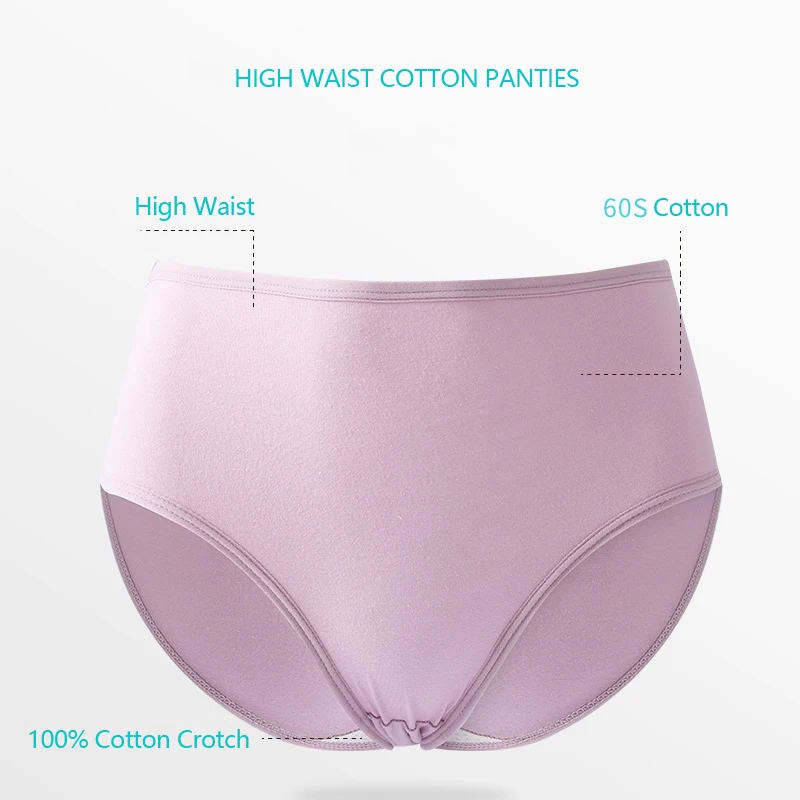 Женские трусы с высокой талией LANGSHA 5 шт./лот | Женская одежда