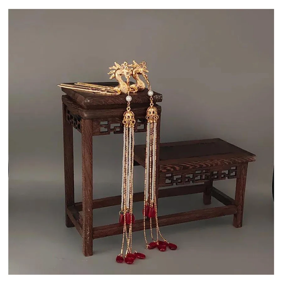 Традиционные костюмы в китайском стиле Hanfu аксессуары заколка для волос система