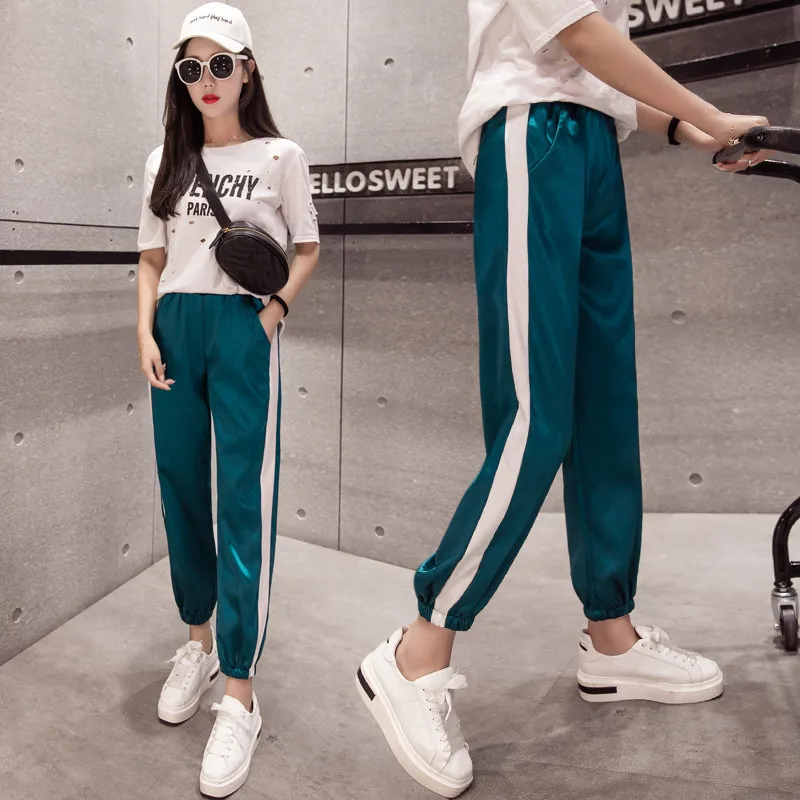 Женские брюки весна-лето 2020 модные женские повседневные свободные однотонные