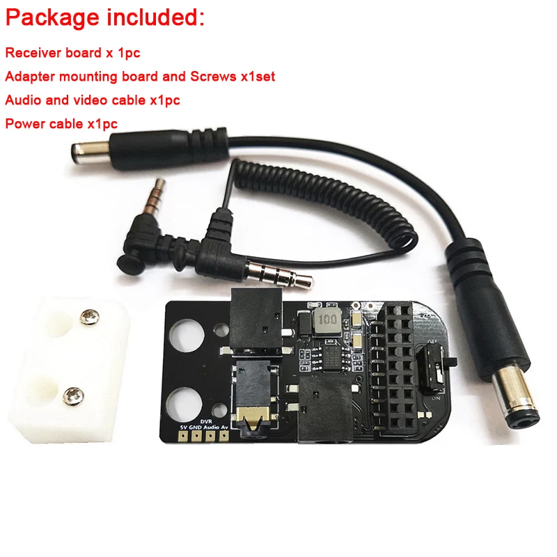 

1set 5.8G RX PORT3.0 Receiver Module Video Audio Signal Image Transmission Adapter Board for DJI Digital FPV FatShark Goggles