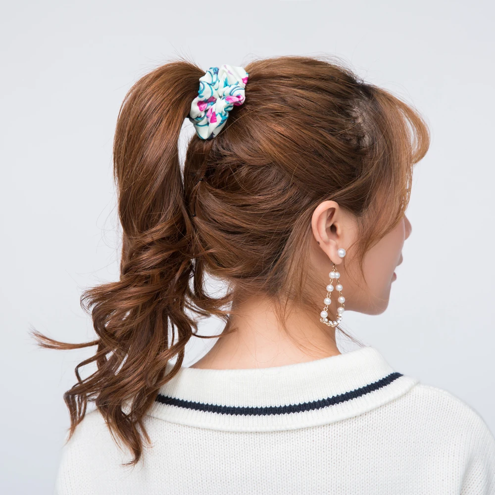 Женский эластичный обруч для волос с цветочным узором| |