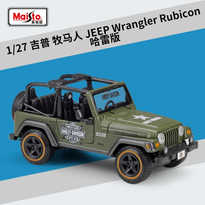JEEP Wrangler Maisto 1:24 1967 Ford Mustang GT сплав модель автомобиля ремесла Коллекция украшения игрушки инструменты подарок - Цвет: JEEP Wrangler