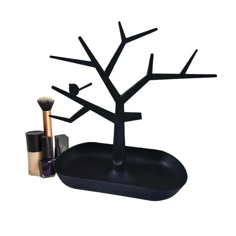 Олень колье и серьги кольцо ювелирные браслеты кулоны Дисплей Стенд Лоток дерево