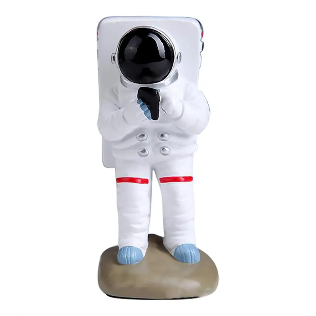 

Creative Spaceman Phone Holder Desktop Phone Holder Creative Phone Stand Resin Crafts Handphone Bracket