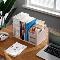 multi functional desktop bookshelf storage shelf drawer type file shelf file shelf creative book stand desk organizer bureau