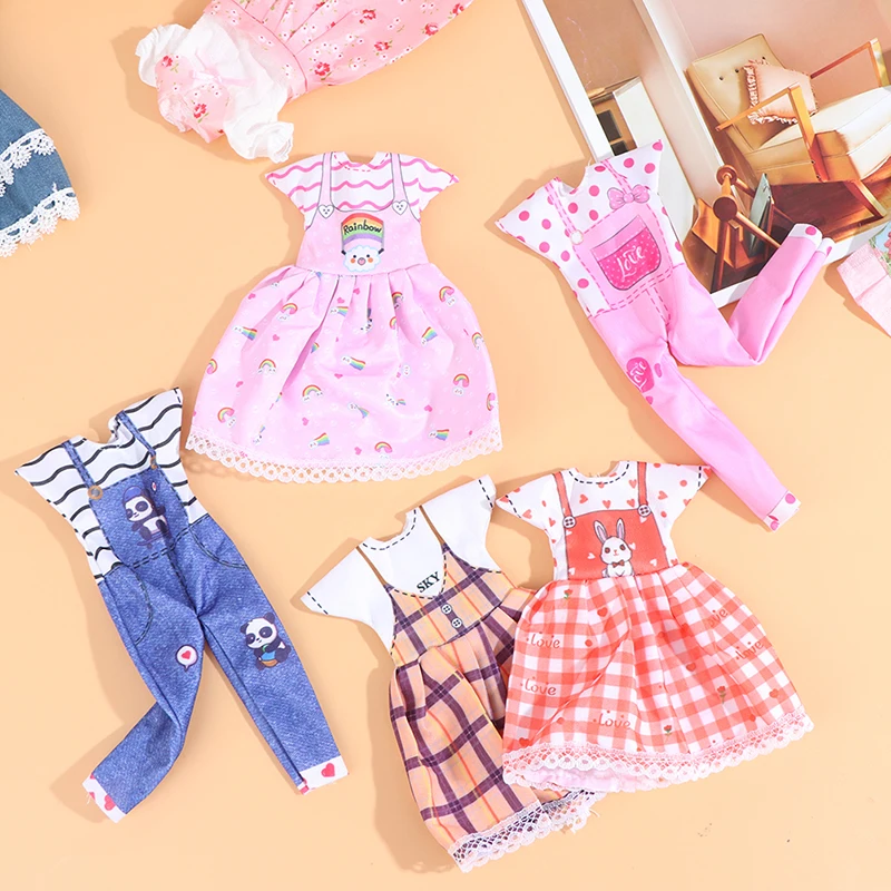 

1 Set 1/6 12'' Doll Clothes Suit Dress Princess Doll Dressup Toy 30cm Doll Accessories