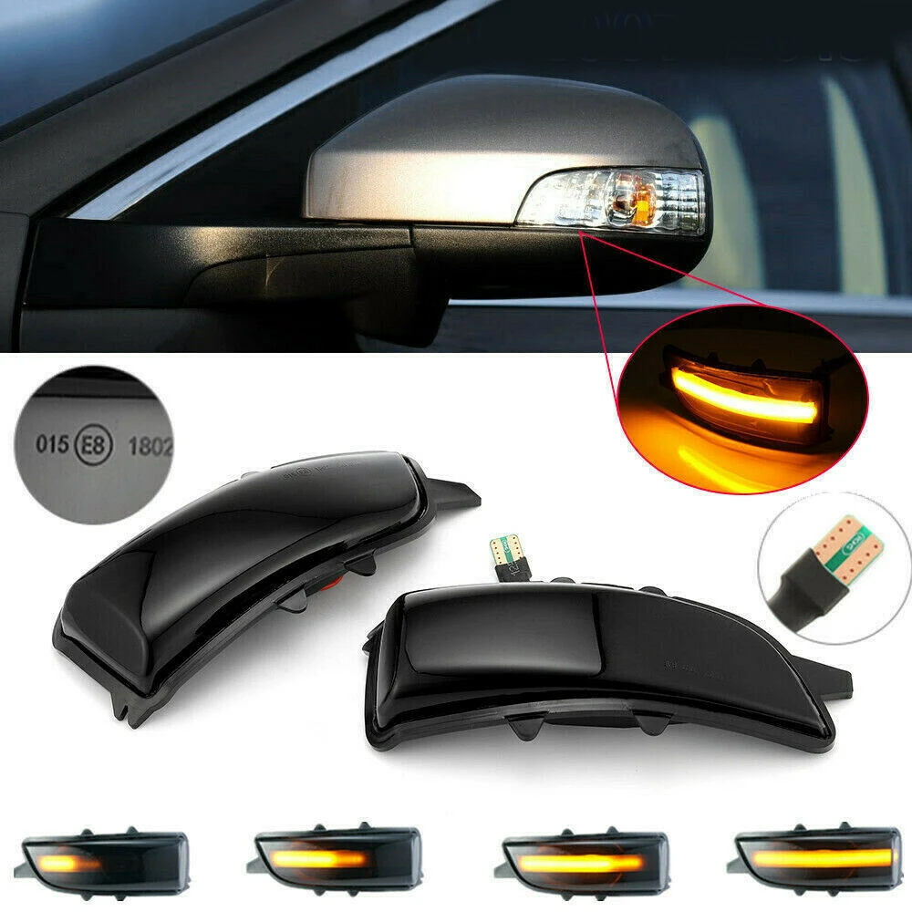 

Waterproof Side Mirror Sequential Lights Yellow Accessory Parts Replacement