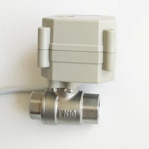 TFM10-S2-C, 0-5V 0-10V или 4-20mA пропорциональный источник питания клапана DC12V, DC24V 2-сторонний нержавеющая сталь 38 ''DN10