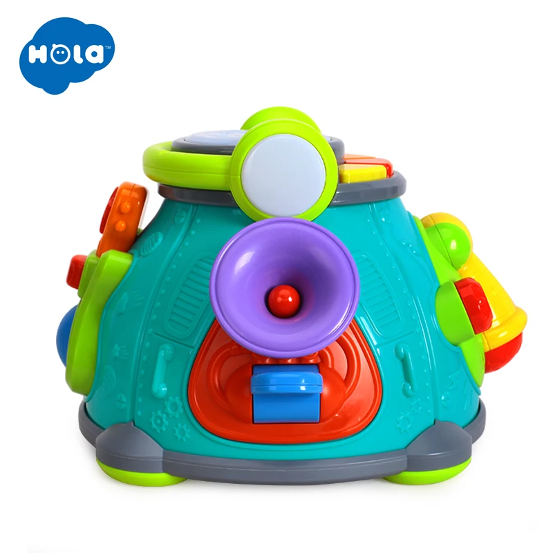 HOLA TOYS 3119 Детский Музыкальный барабан игрушки Обучающие развития музыкальная